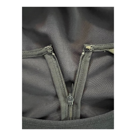 ✨ EUC ANN TAYLOR Navy Sleeveless Shell with Floral Appliqué Hem | Women’s Sz M - Picture 5 of 8